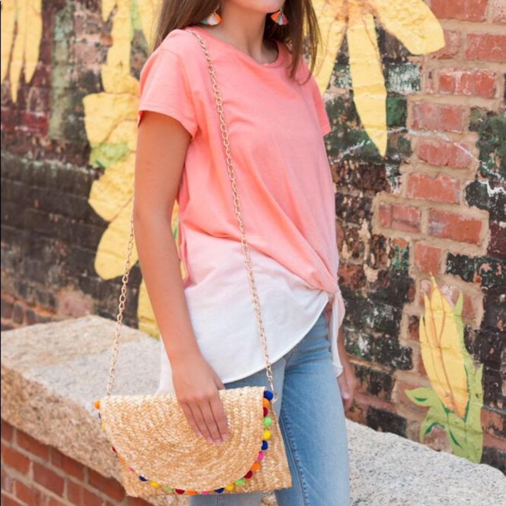 Knotted Up Ombré Top - Coral